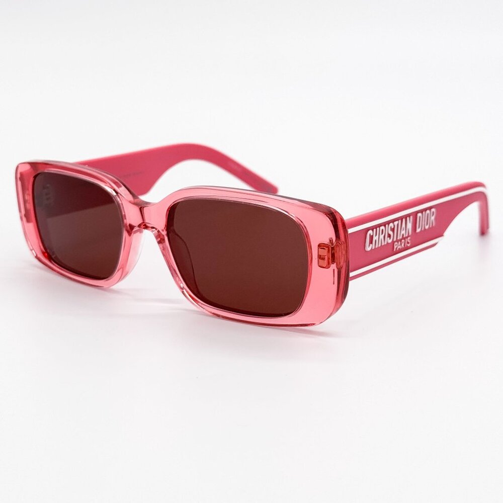 NEW DIOR SUNGLASSES, DIOR WILDIOR S2U 73D0 PINK SQUARE WOMEN SUNGLASSES DIOR - Picture 3 of 12